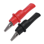 Zacisk krokodylkowy - na średnicę 2mm -  krokodylki żabki - 2 szt