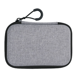 Headphone Case Case 140x100x40mm Gray Box with Mesh
