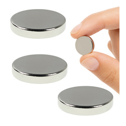 4x Magnes Neodymowy N38 10x2mm Walcowy Kompaktowy Wyjątkowo Mocny Zestaw