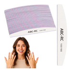 Boat Nail File 100/180 Medium Grain 24 Pieces