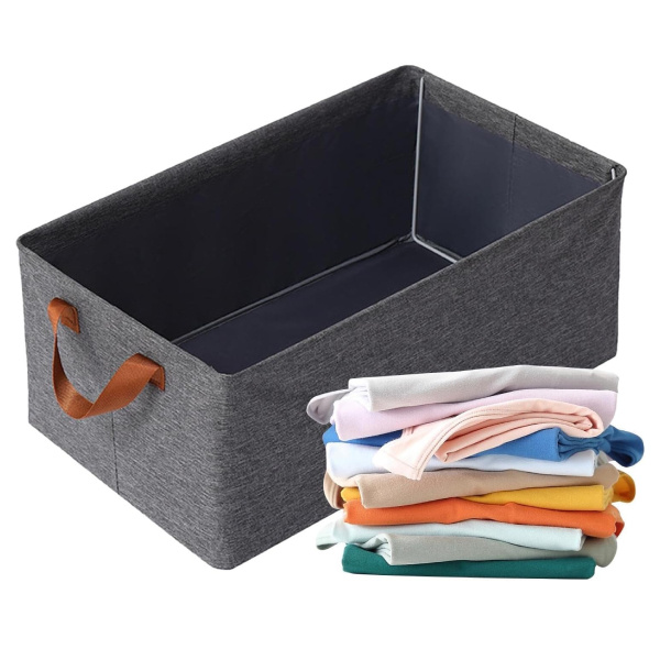 Organizer na ubrania szary 47x28x20cm - widok ogólny