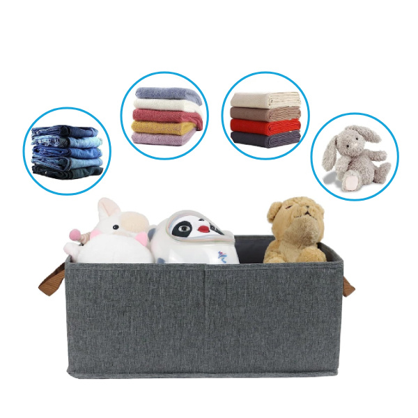 Organizer na ubrania szary - widok złożonego pojemnika