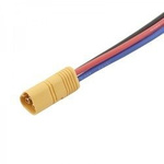 MT60 plug, 3 pins with wire - male 100mm - (male)