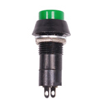 Pushbutton PBS-11B - 250V 3A - monostable - round - green