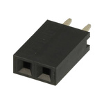 Pin socket 2.54mm - 2 pins - 10 pcs - female - for electronic circuits