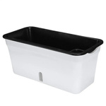 BLOOM Self Watering Pot 46cm White With Water Level Indicator