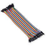 Przewody kable zworki DuPont M-F 40 szt 10cm - męsko-żeńskie