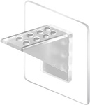 Self-adhesive bracket for shelf with tabs - 65x65mm - support - holder