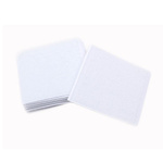 Self-adhesive Velcro for fixing 50x50mm - white - 5pcs - adhesive tape