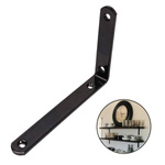Industrial Furniture Bracket 90 Degrees - 150x100mm - Furniture Angle Black