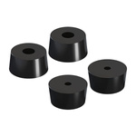 Anti-Slip Rubber Feet for Furniture - 22x18x10mm - Black 4pcs - Furniture Footer
