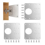 Zestaw 4x Płytka Do Naprawy Zawiasu - 90x90mm - Blaszka Naprawcza