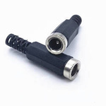 DC 2.1/5.5mm power socket - on cable - Jack 5.5x2.1