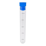 Probówka z tworzywa sztucznego z miarką - 10ml - 16,5x105mm - z zatyczką