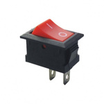 KCD1 bistable rocker switch - matte red - 21x15mm - ON/OFF switch 230V - 2PIN