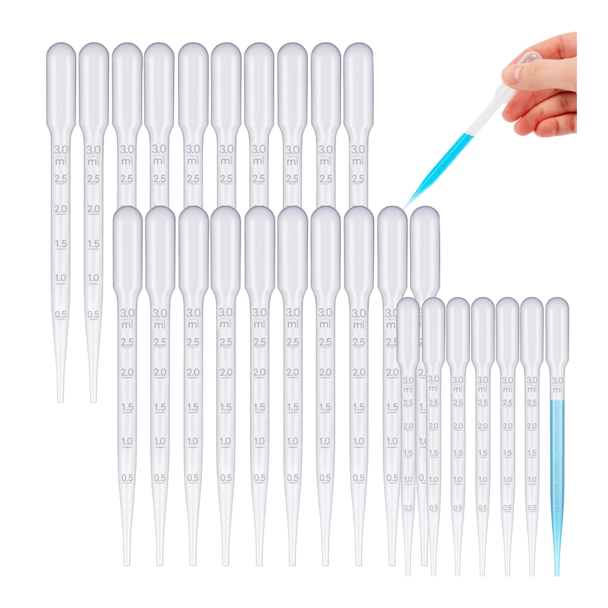 Pipeta z tworzywa sztucznego - szczegóły budowy
