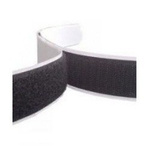 Velcro with adhesive 50mm x 200mm - black color