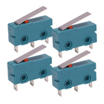 Limit Switch KW4-3Z-3 Microswitch Lever 17mm Industrial - Set of 4