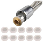 Rubber Gasket with Flat Filter 19mm 1/2 Inch 10Szt Washing Machine Hose Filter