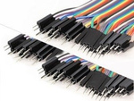 DuPont M-M jumper cables 40 pcs 10cm - male-to-male