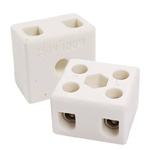 Electrical ceramic terminal block 2pin - 230V 15A - current connector