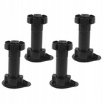 Adjustable feet for cabinets - black 100-140mm - set of 4pcs - adjustable furniture foot