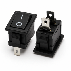Przełącznik Kołyskowy Bistabilny KCD1 Czarny 21x15mm Przełącznik ON/OFF