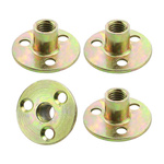 4x Nakrętka Kontrująca M10 z Kołnierzem 3-otworowa do Przykręcania Uniwersalne Nakrętki