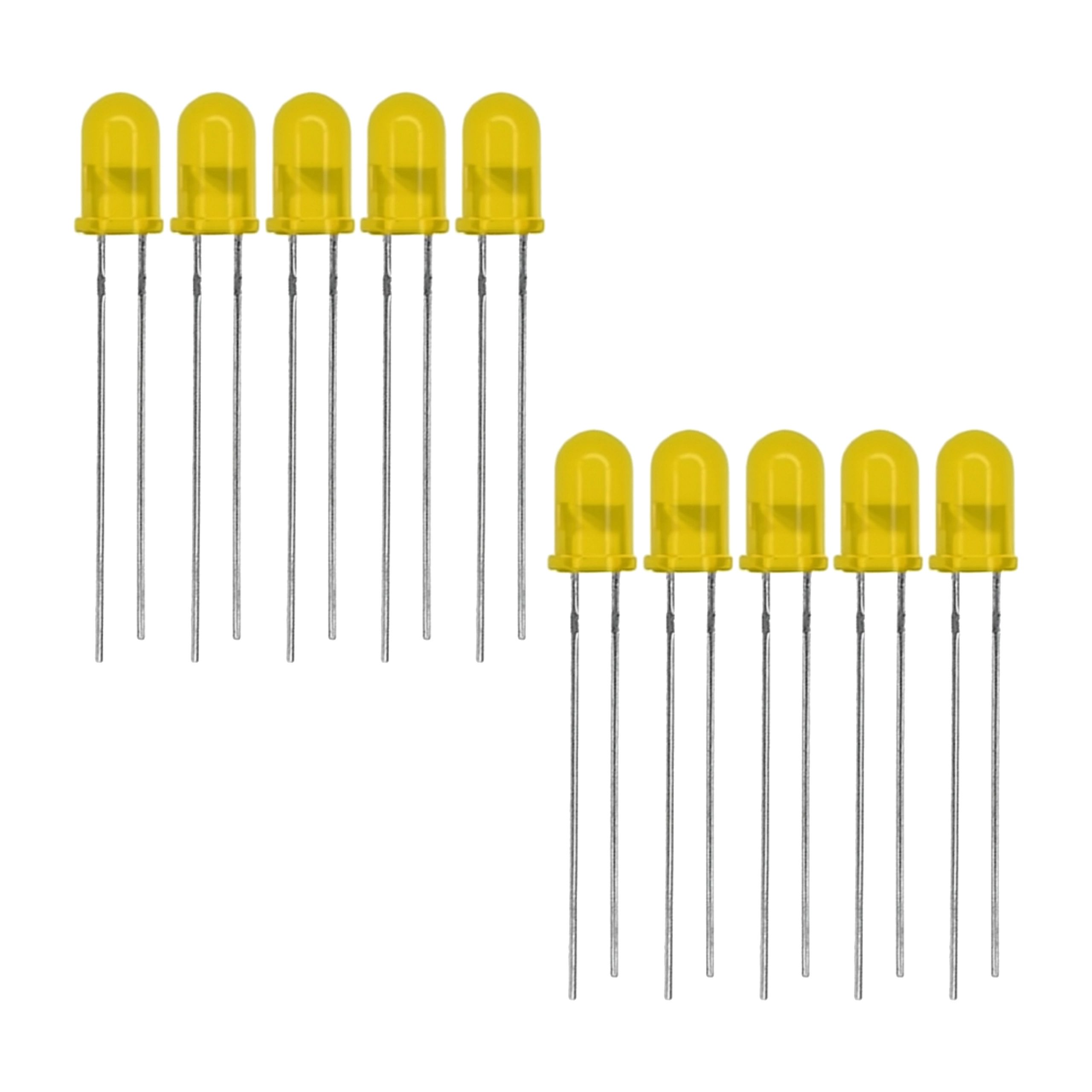 Dioda LED 5mm żółta dyfuzyjna 20mA