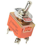 Przełącznik dźwigniowy - E-TEN1221 - 15A - 250V - 2-pozycyjny - 4 piny