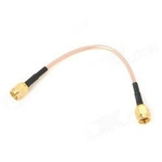 Transition - SMA plug to SMA plug - straight adapter with 100mm cable