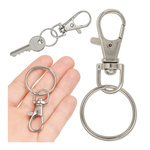 Ring 14mm With Carabiner Key Ring Clasp