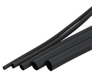 Heat shrinkable tubing Ø6mm 1mb - black - flexible - silicone