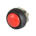 Momentary pushbutton PBS-33B - red - 250V-1A - 12mm - monostable - round