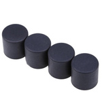 Protective caps for furniture legs - black - round 18mm - 4 pcs - Silicone cover for legs