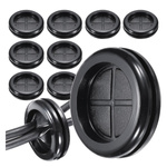 Rubber plug - for 20mm hole - black - 10pcs