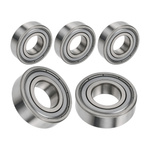Ball bearing 6x13x5 axle 6 mm Type 686ZZ Single row for motors and guides - Set of 5 pieces