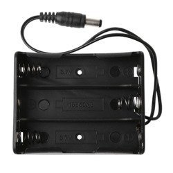 Koszyk na akumulator 3x 18650 - wtyk Jack DC 2.1