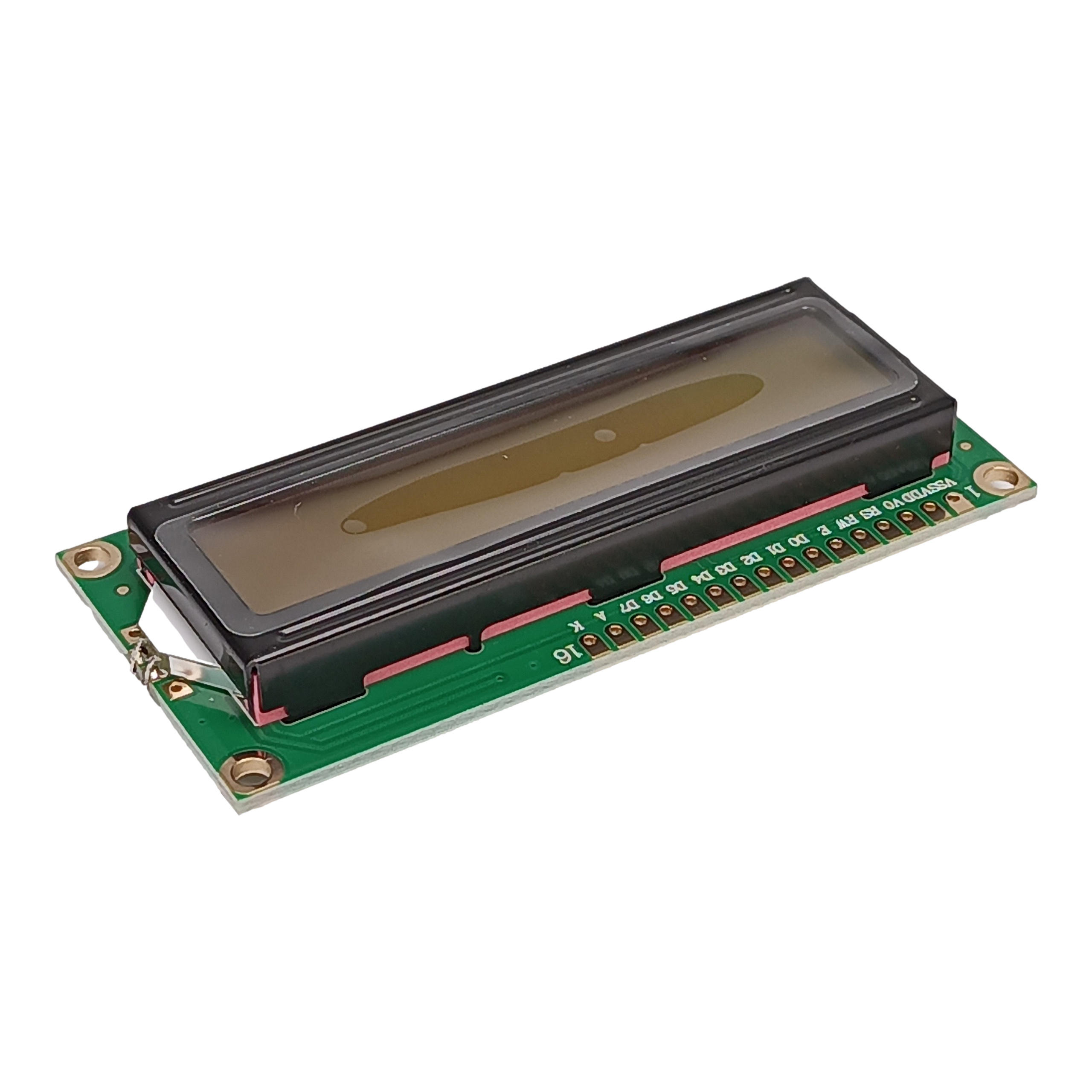 Wyświetlacz LCD 2x16 HD44780 QC1602B - złącze i piny