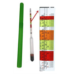 Alcohol meter - beer wine meter 0-35 - glass - alcohol content indicator
