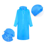 EVA raincoat M - blue - Bold cloak with snaps