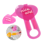 Luggage Tag - Backpack ID Fluorescent Pink - Label