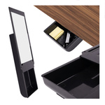 Self-adhesive drawer - black - 220x127x30mm - desk organizer for pens and small items