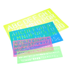 Letter Stencil - Template for Numbers and Letters - 4 Templates