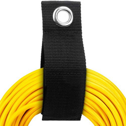 Cable organizer - strong Velcro - size L 50x150mm - black - fixing band