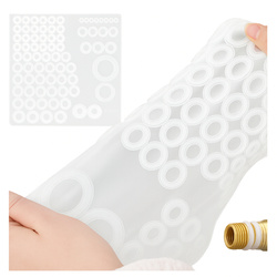 Set of Silicone Faucet Gaskets 79pcs Transparent