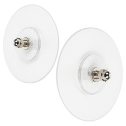 Self-adhesive Screw Round 4mm 60x60mm 2pcs Wall Bracket