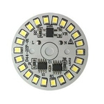 LED round panel - 15W - 230V - cold white light - 22 SMD 2835 LEDs