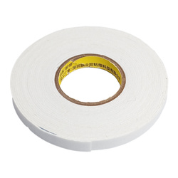 Double-sided foam tape 1x10mm x 8m - white - Mounting tape with adhesive