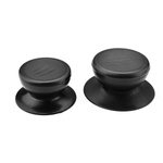 Lid handle - black plastic - pot pan knob